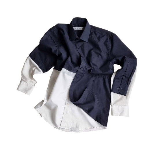 WORKSHIRT BLANC & BLEU