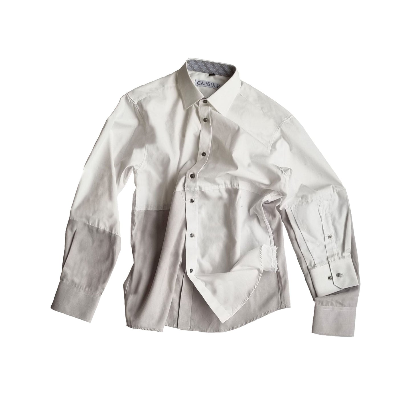 WORKSHIRT BLANC & GRIS